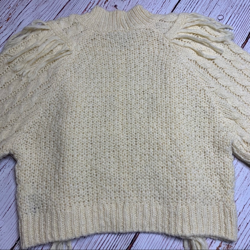 ASOS Cable Knit Fringe Sweater - Picture 11 of 15